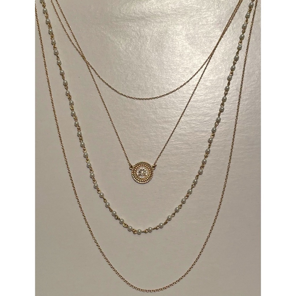 Four Strand Pendant Necklace